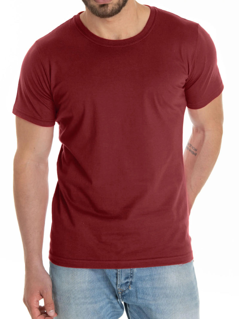 Camiseta masculina básica de malha fria