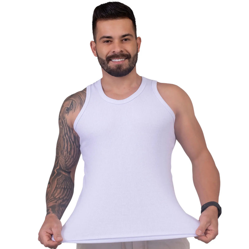 Camisa regata masculina lisa (Básica)