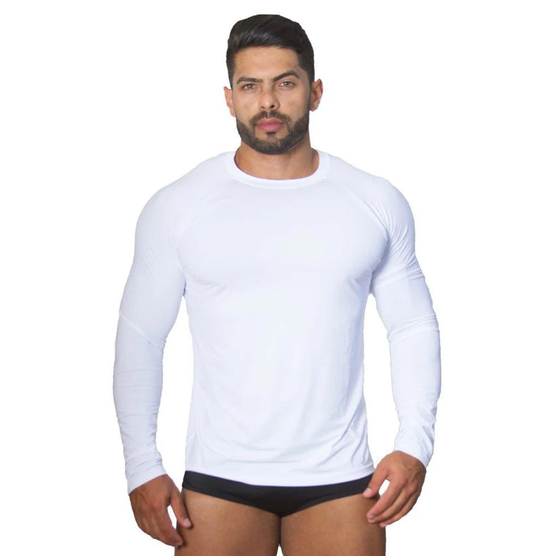 Camisa Proteção Solar Uv 50+ Térmica Manga Longa Masculina Segunda Pele