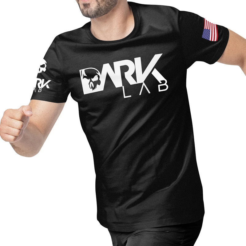 Camiseta Para Treino/Fitness Preta DRY-FIT Dark Lab