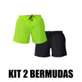 Kit 2 Bermuda Shorts Men's Swim Tactel Lisa