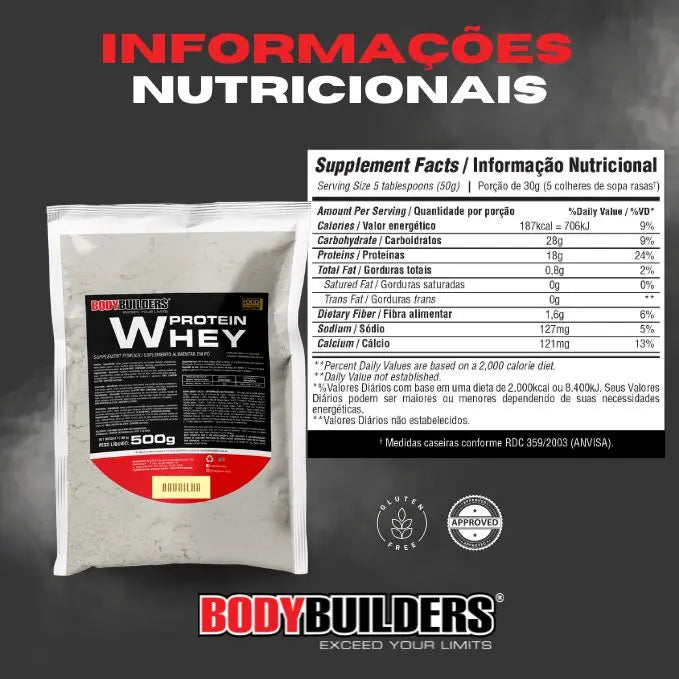 Kit 2x Whey Protein Iso Protein 2kg - Bodybuilders Kit para ganho de massa muscular