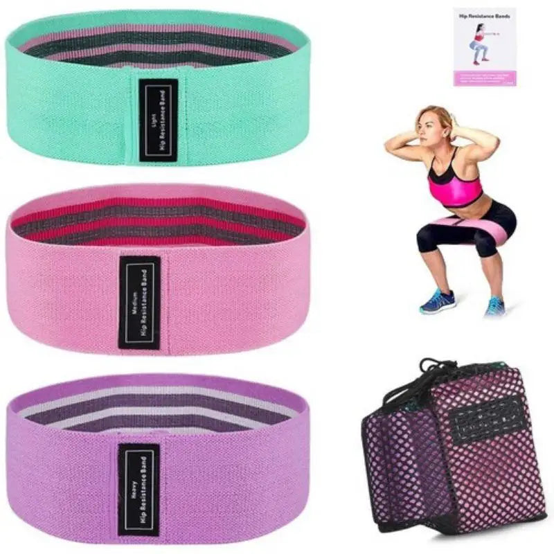 kit 3 Faixas Elásticas Para Treino de Exercício Super Bands Academia Extensor