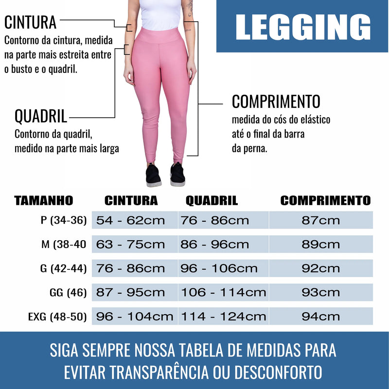 Legging de Academida Feminina (lisa)