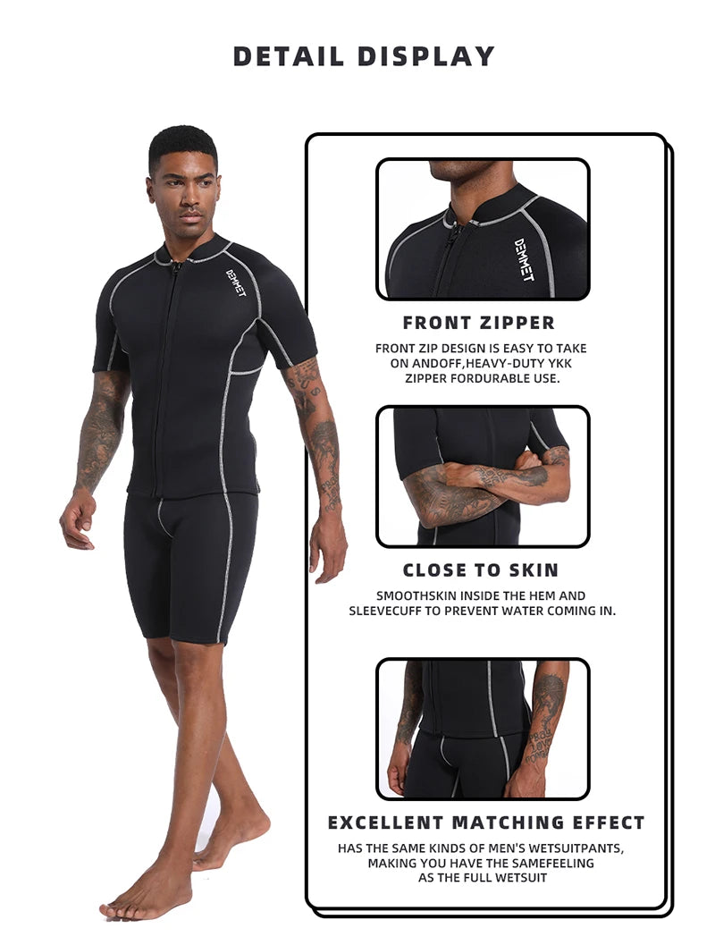 Traje para Mergulho/Surf 1.5MM/3MM CRSC Neoprene wetsuit Men