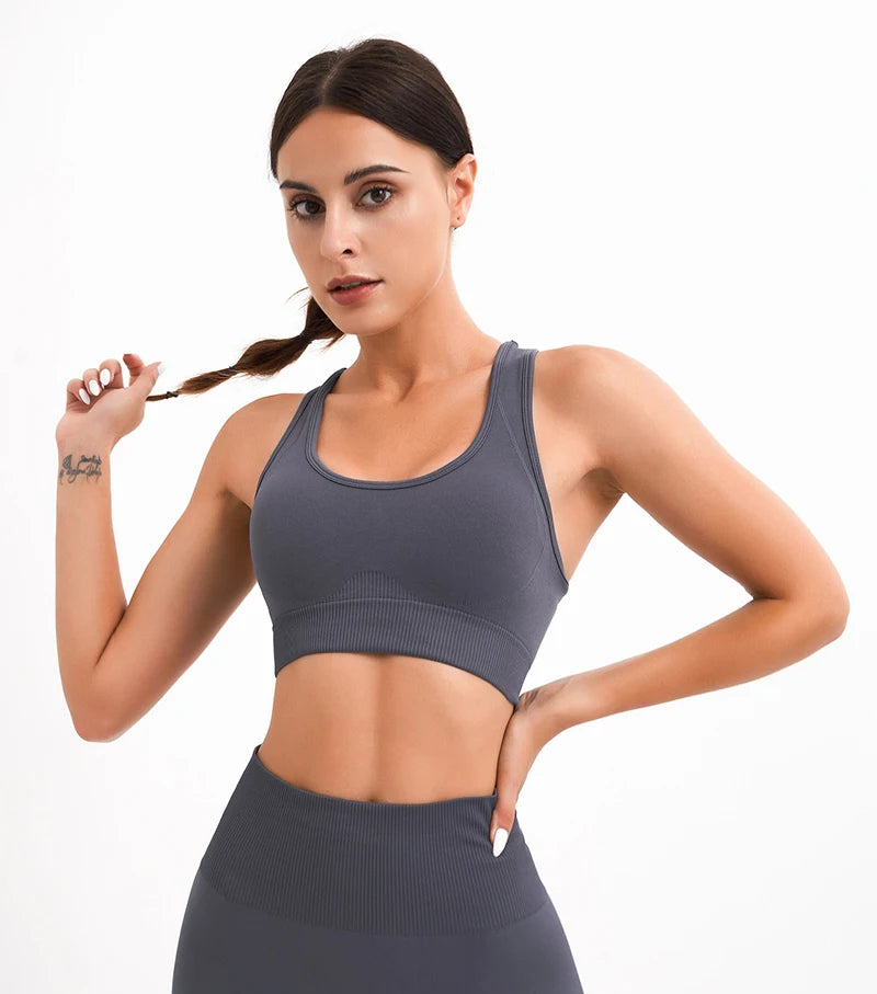 WAREBALL Tank Top feminino, sutiã fitness acolchoado esportivo e confortável