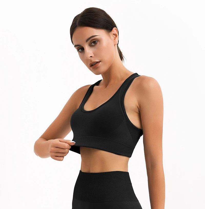 WAREBALL Tank Top feminino, sutiã fitness acolchoado esportivo e confortável