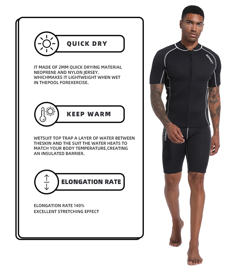 Traje para Mergulho/Surf 1.5MM/3MM CRSC Neoprene wetsuit Men